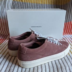 Common Projects EU 39 Blush Suede Sneakers